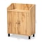 Baxton Studio Rossin Modern Oak Brown Finished Wood 2-Door Entryway Shoe Storage Cabinet with Top Shelf 182-11690-Zoro - alternate 10